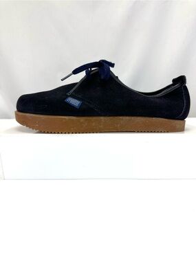 Vintage 1970s North Star Earth Shoes Blue Suede Gum Sole Lace Up Womens 9 Retro